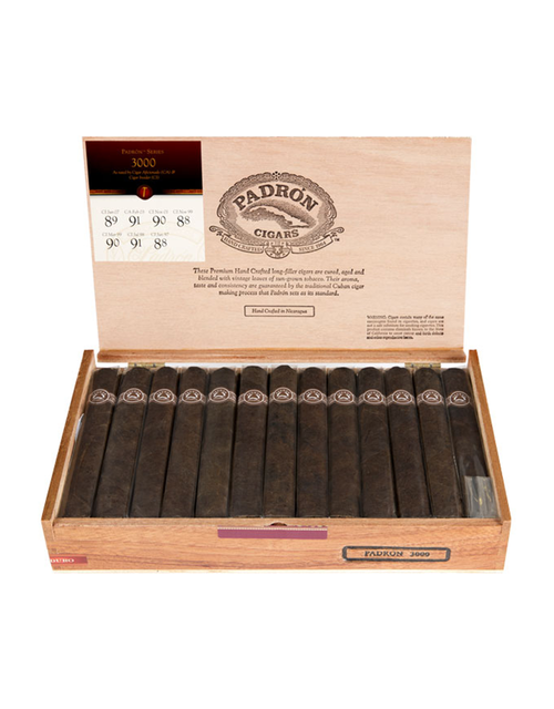 Padron Series 3000 Maduro Box Open