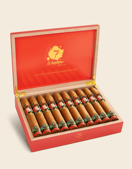 El Septimo Emperor Collection Yao Connecticut Box Open