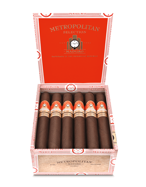 Ferio Tego Metropolitan Maduro Gordo Box Open