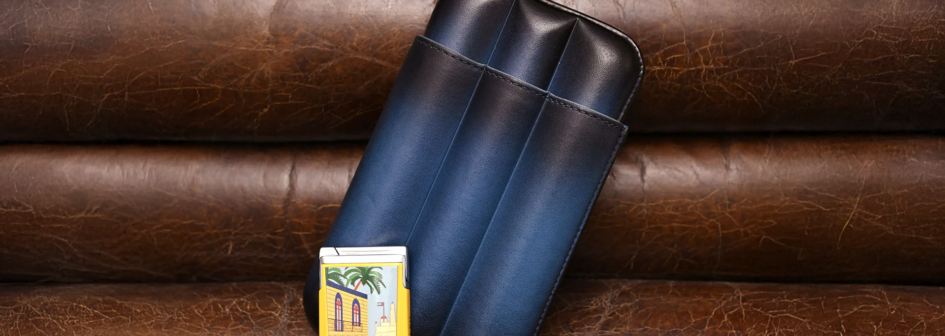 Elie Bleu Cigar Cases