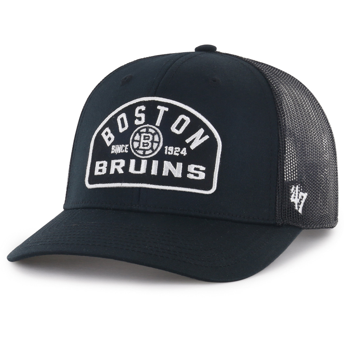 帽子 TENDERLOIN CAP OT BLACK Bruins '47 Leland Black Trucker Cap