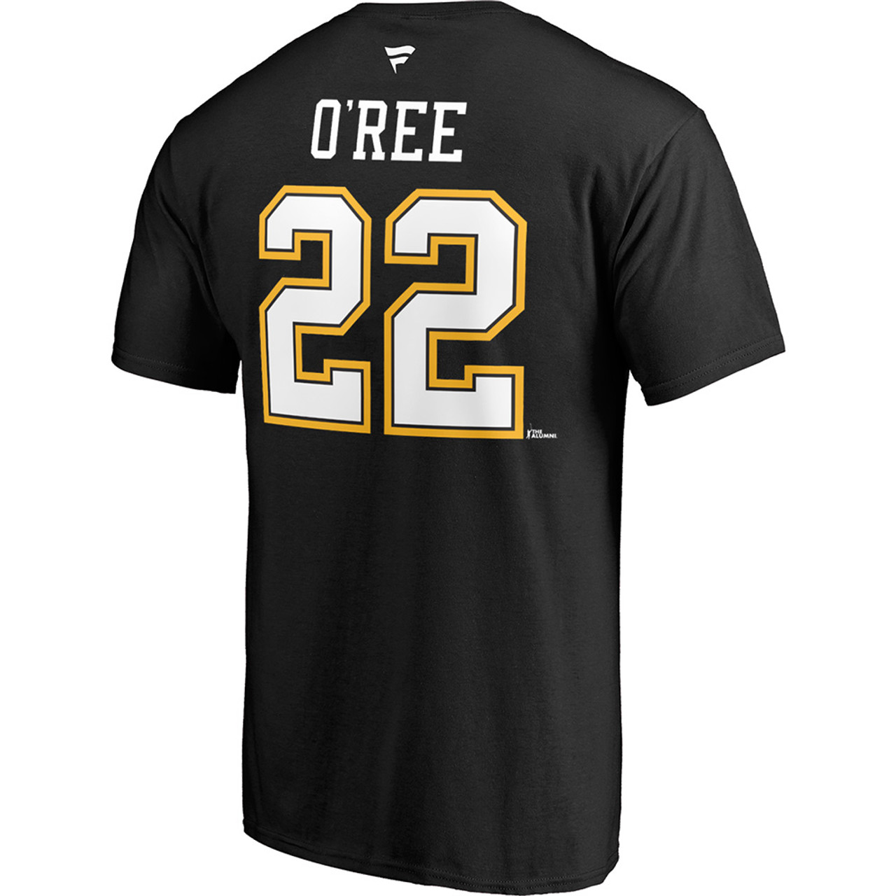 Fanatics Branded Men's Willie O'Ree Black Boston Bruins Authentic Stack Retired Player Name and Number T-Shirt - Black