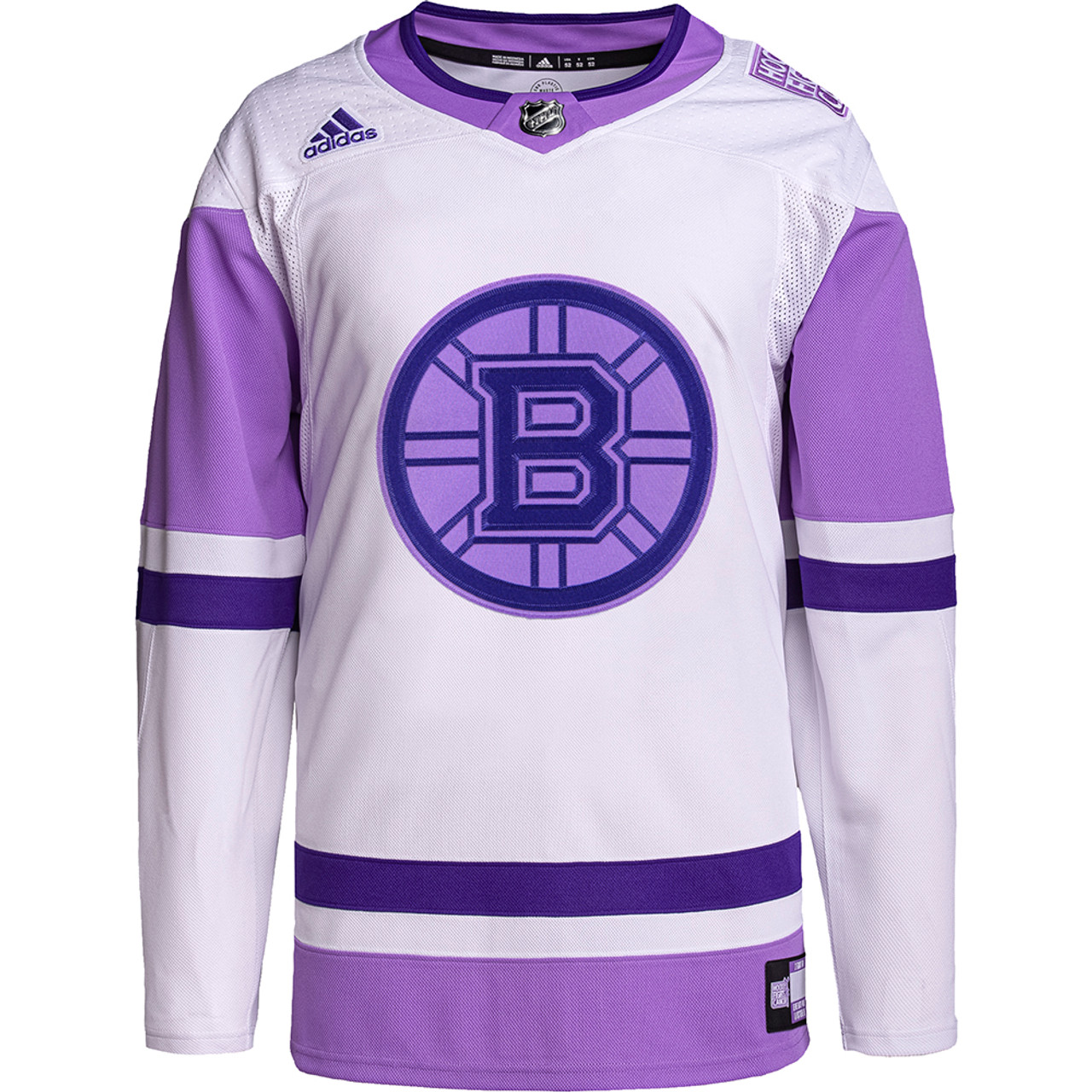 Boston bruins hockey fights cancer jersey