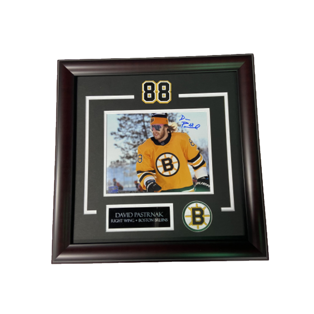  Boston Bruins Black Framed Logo Jersey Display Case