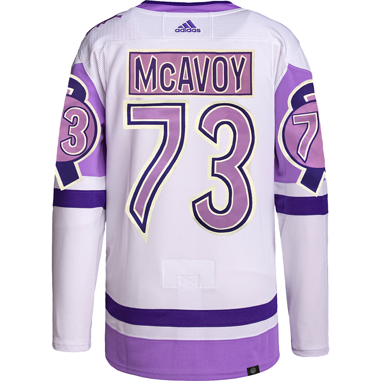 Men's Colorado Avalanche adidas White/Purple Hockey Fights Cancer  Primegreen Authentic Custom Jersey