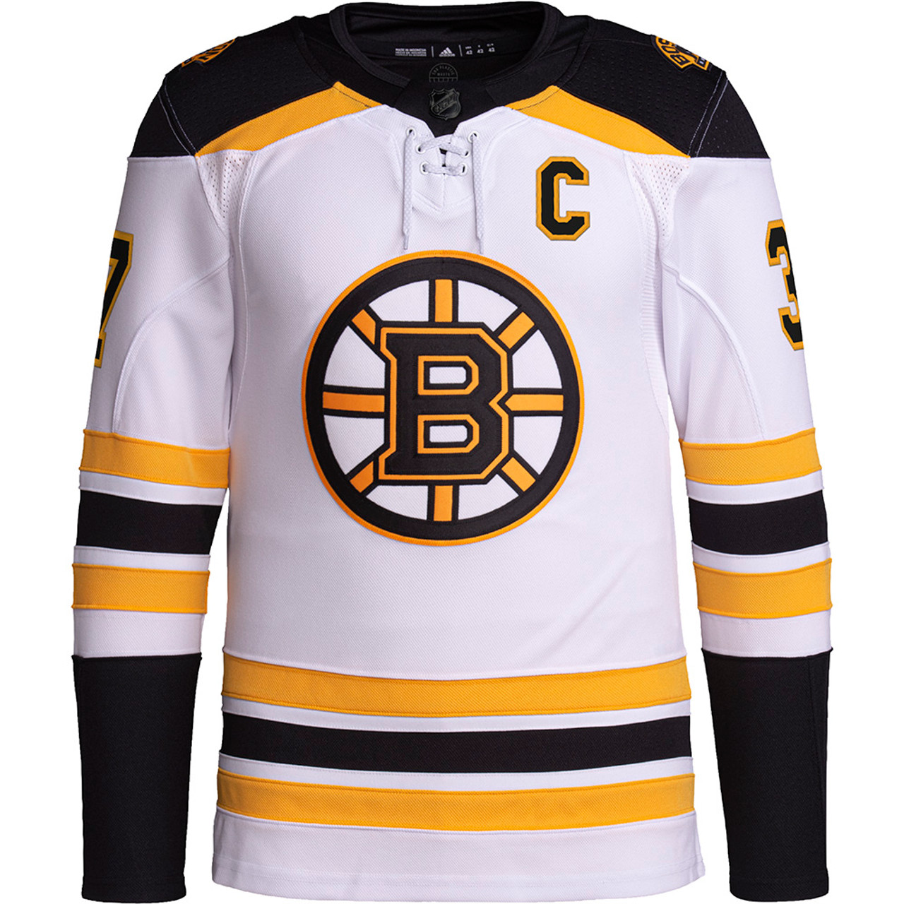 Adidas Boston Bruins No37 Patrice Bergeron White/Pink Authentic Fashion Stanley Cup Final Bound Women's Stitched NHL Jersey