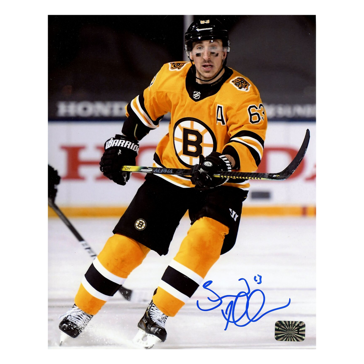 Brad Marchand Alternate Jersey Boston Bruins Autographed 8 x 10