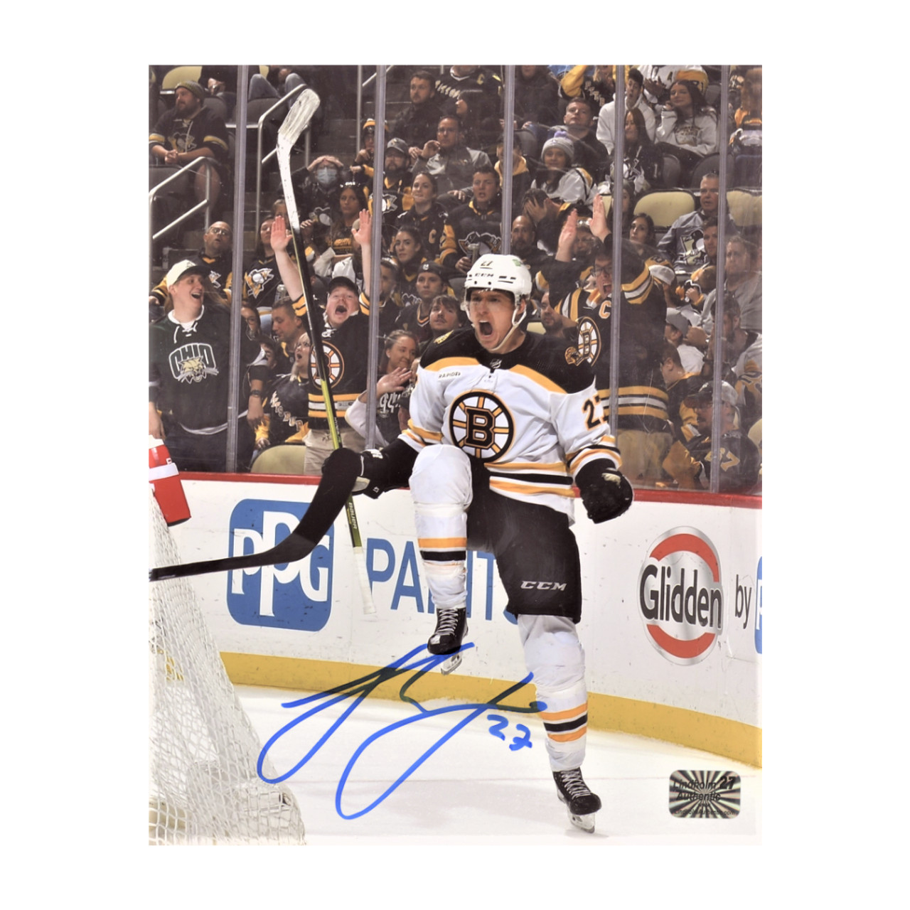 Jake DeBrusk Boston Bruins Autographed & Inscribed 16 x 20