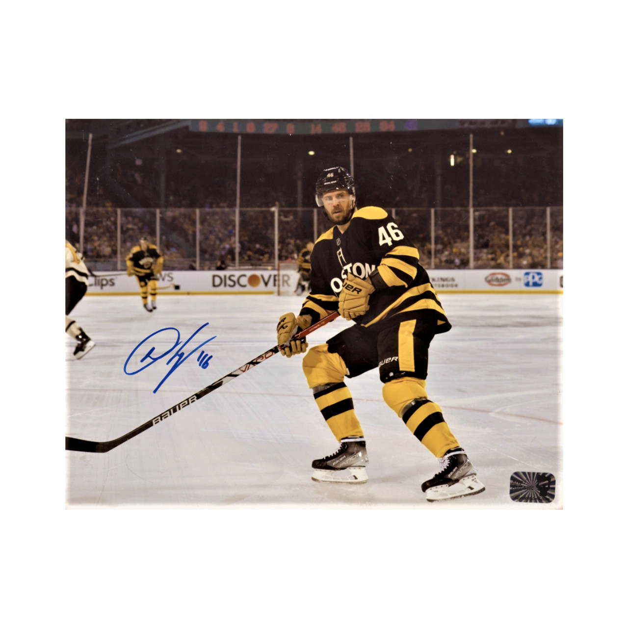 Brad Marchand and David Pastrnak Signed / Autographed Photo 8x10 Frame