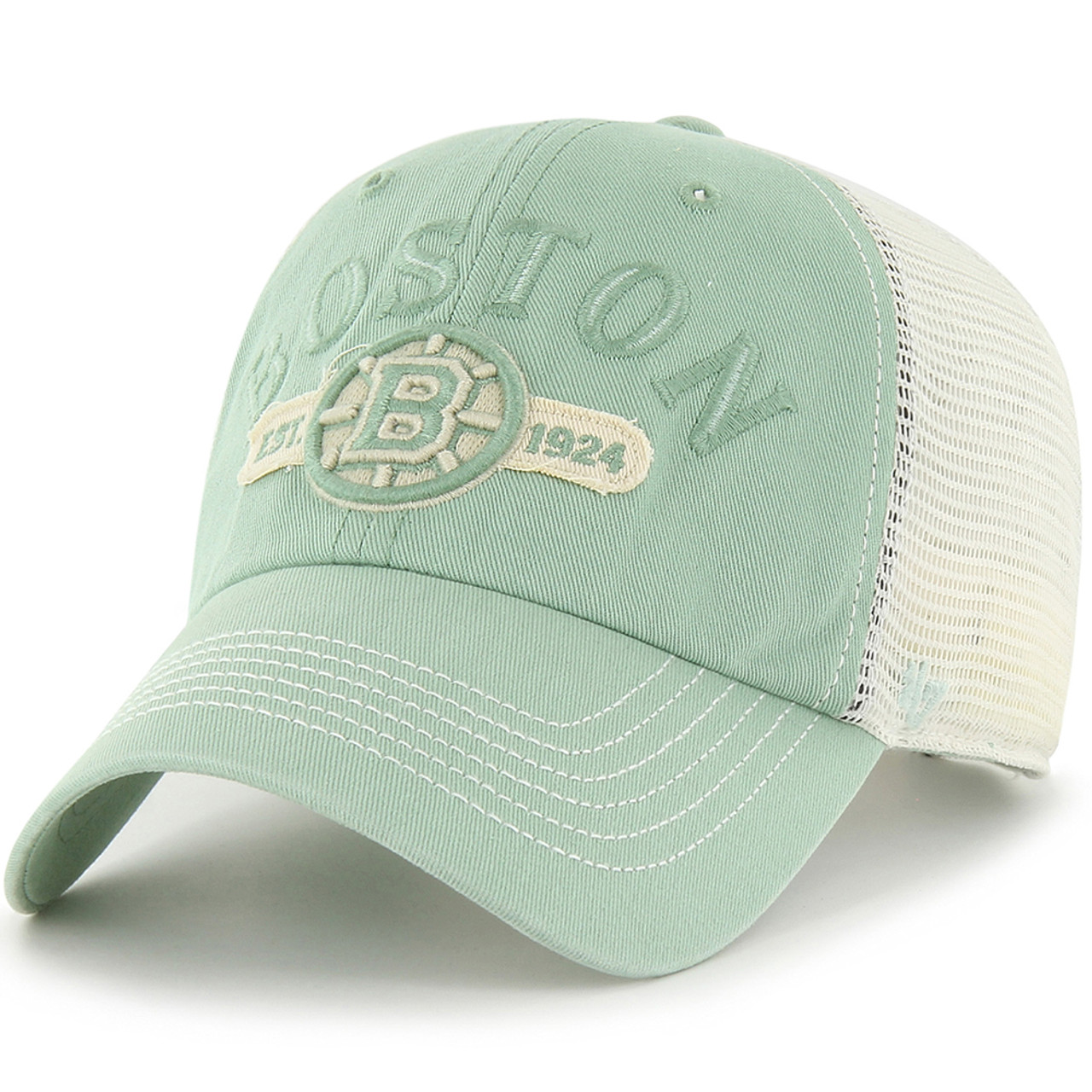 Boston Red Sox 47 Brand Green St Patty's Icon Clean Up Hat with B Logo