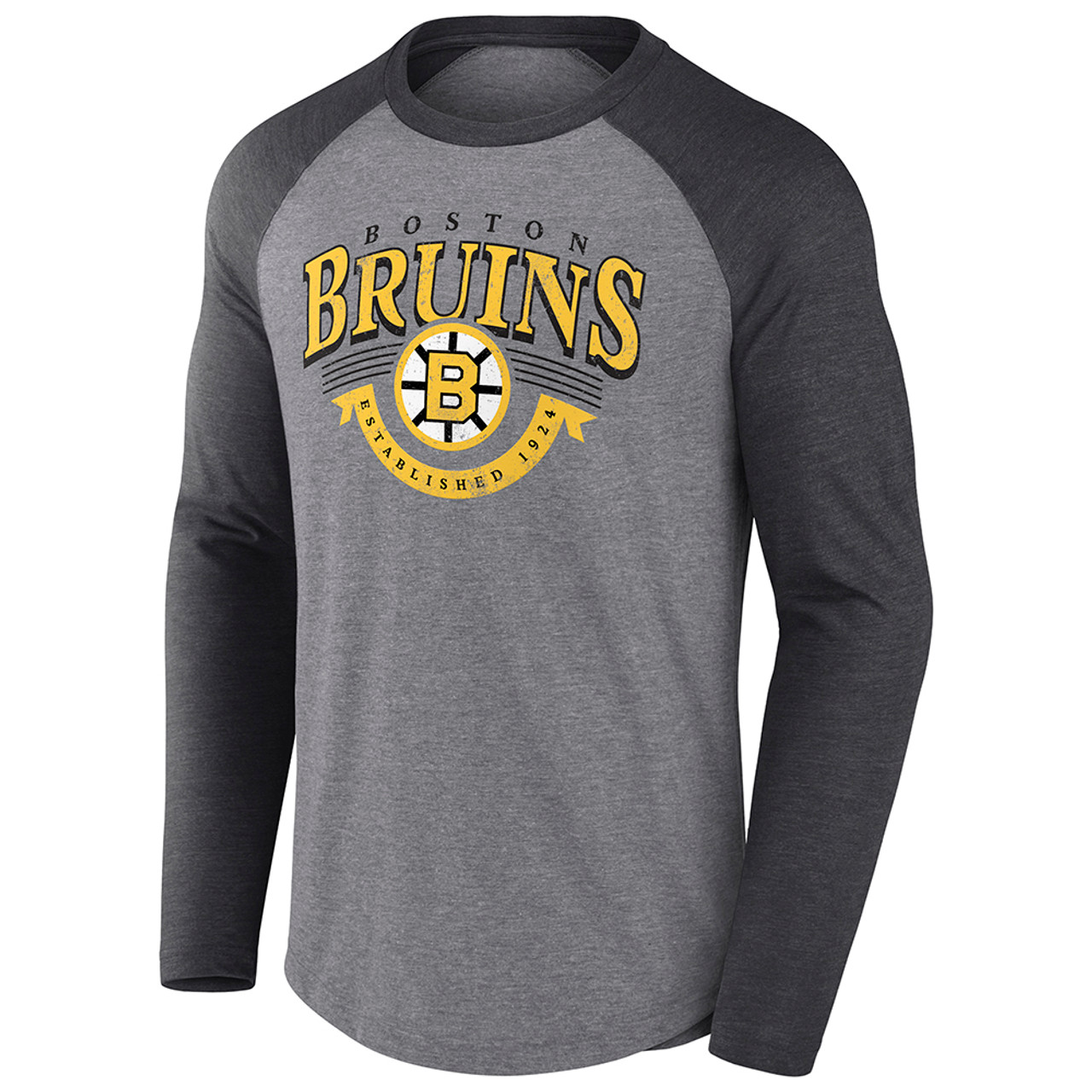 Bruins '47 Centennial Logo Core Gray Tee (M) | Boston ProShop