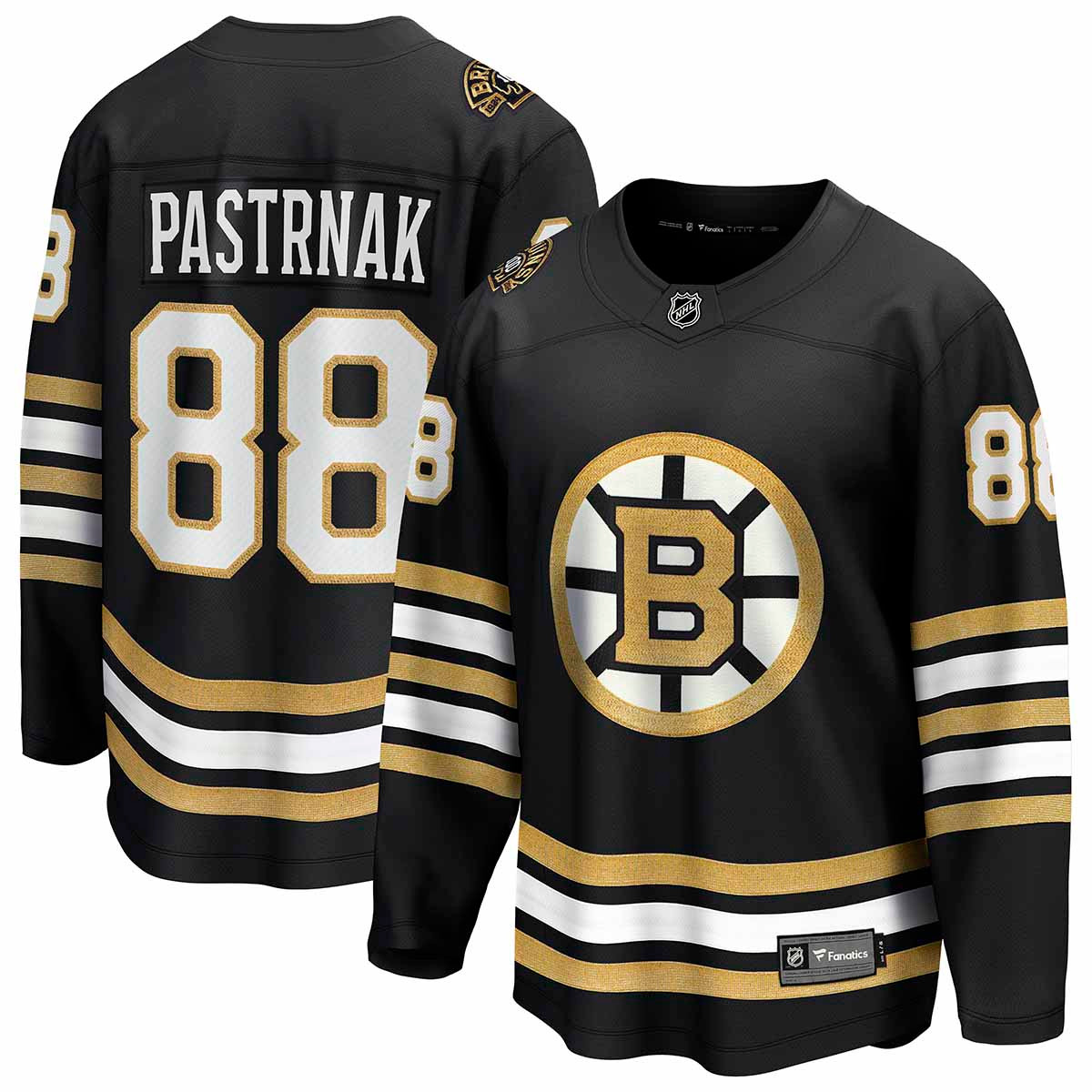 Pastrnak Centennial Fanatics Breakaway Home Jersey - Boston ProShop