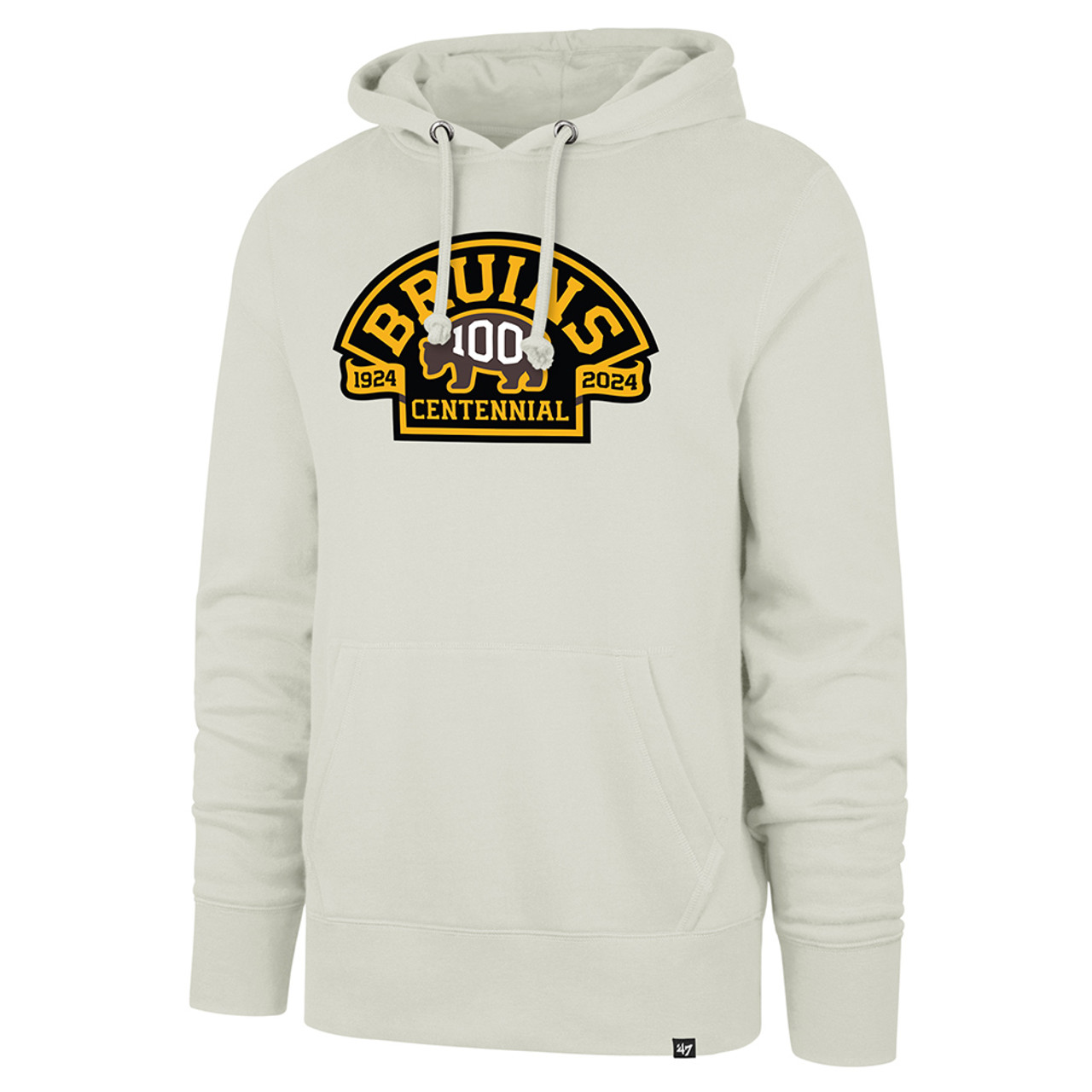 Nwt $80 Nhl Boston Bruins Hoodie 100 Centennial 47' Gray Pullover Pooh  Bear S