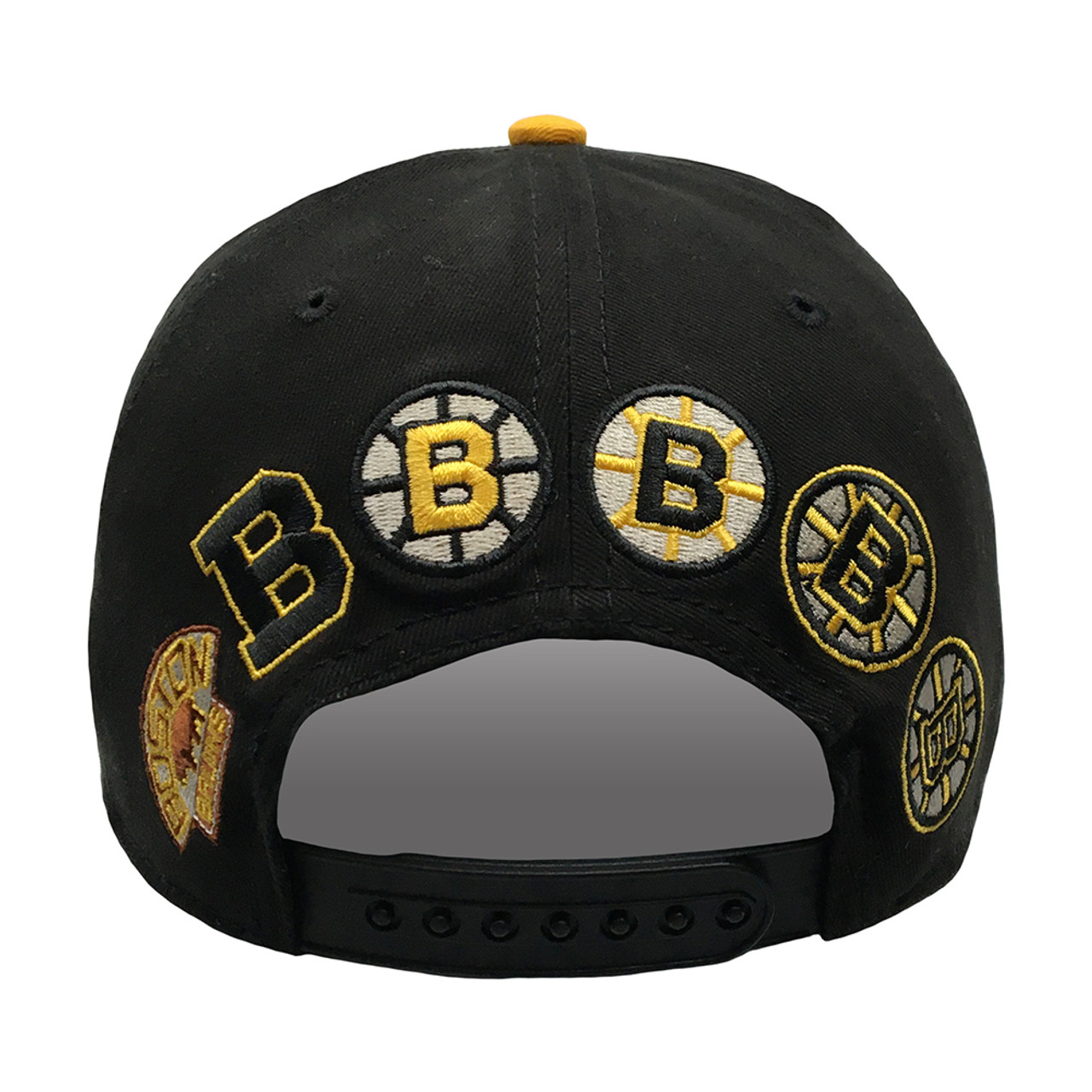 Bruins Centennial Logo Blockhead Black Cap