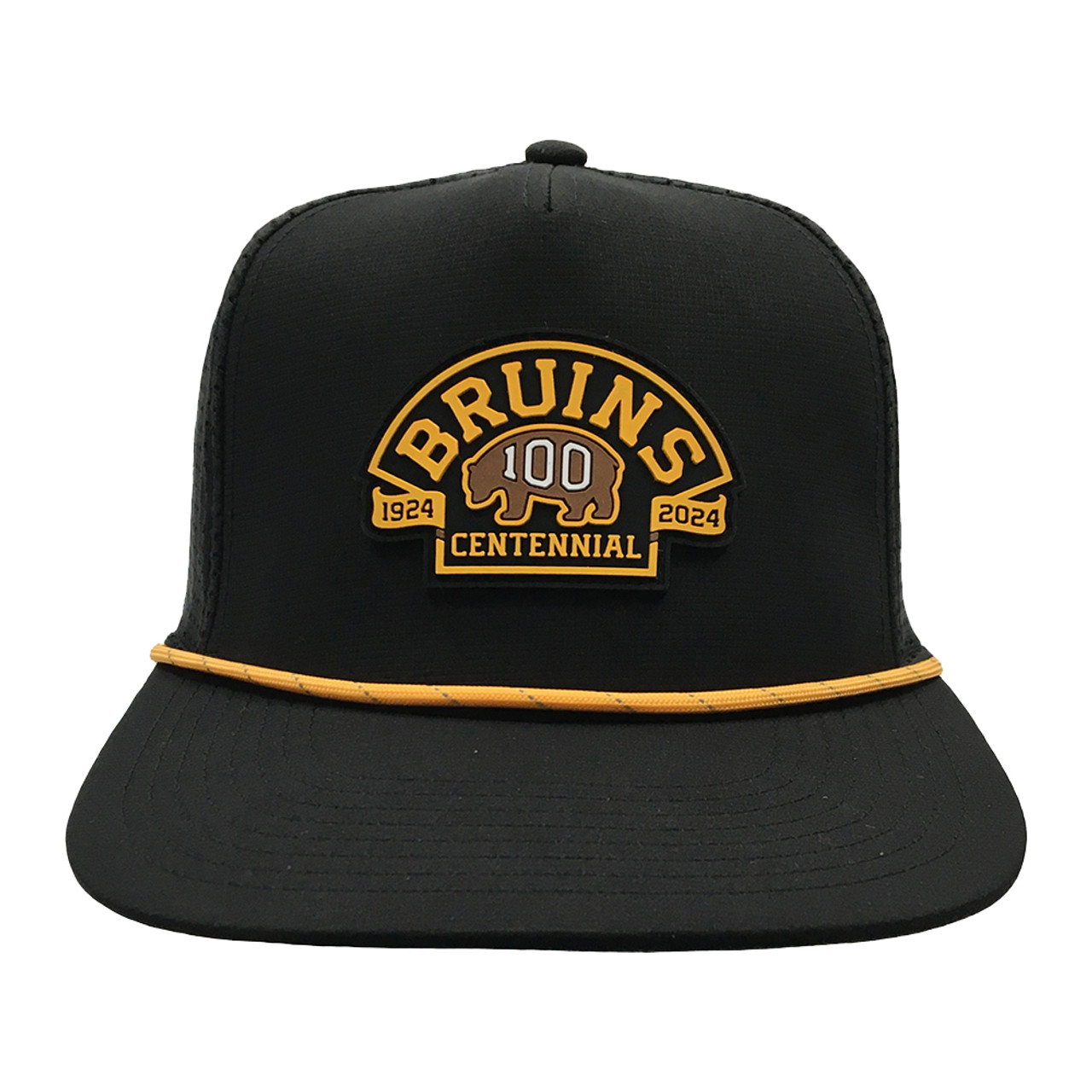 Bruins Centennial Logo Buxton Pro Black Cap