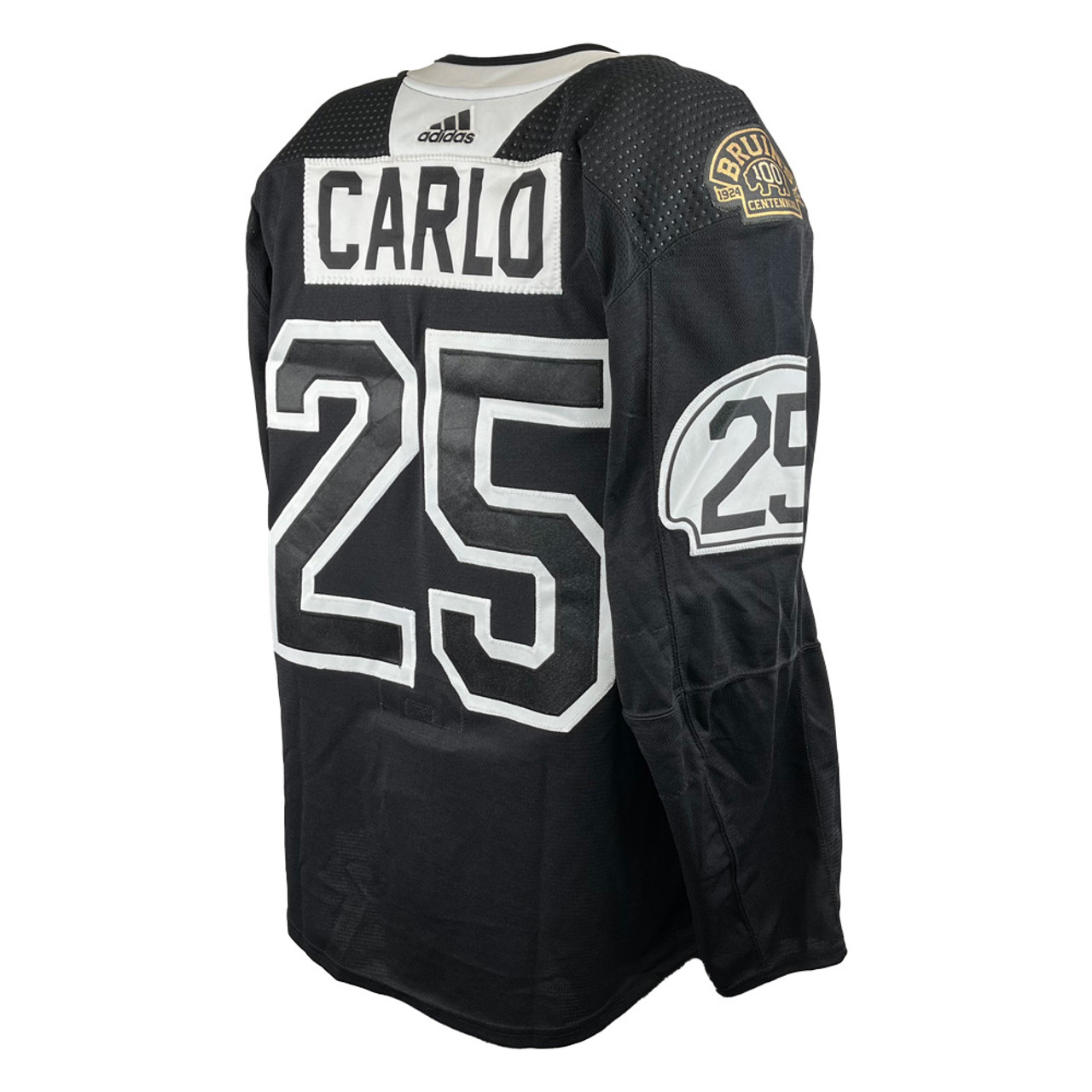 Adidas Boston Bruins No25 Brandon Carlo Black Home Authentic Drift Fashion 2019 Stanley Cup Final Stitched NHL Jersey