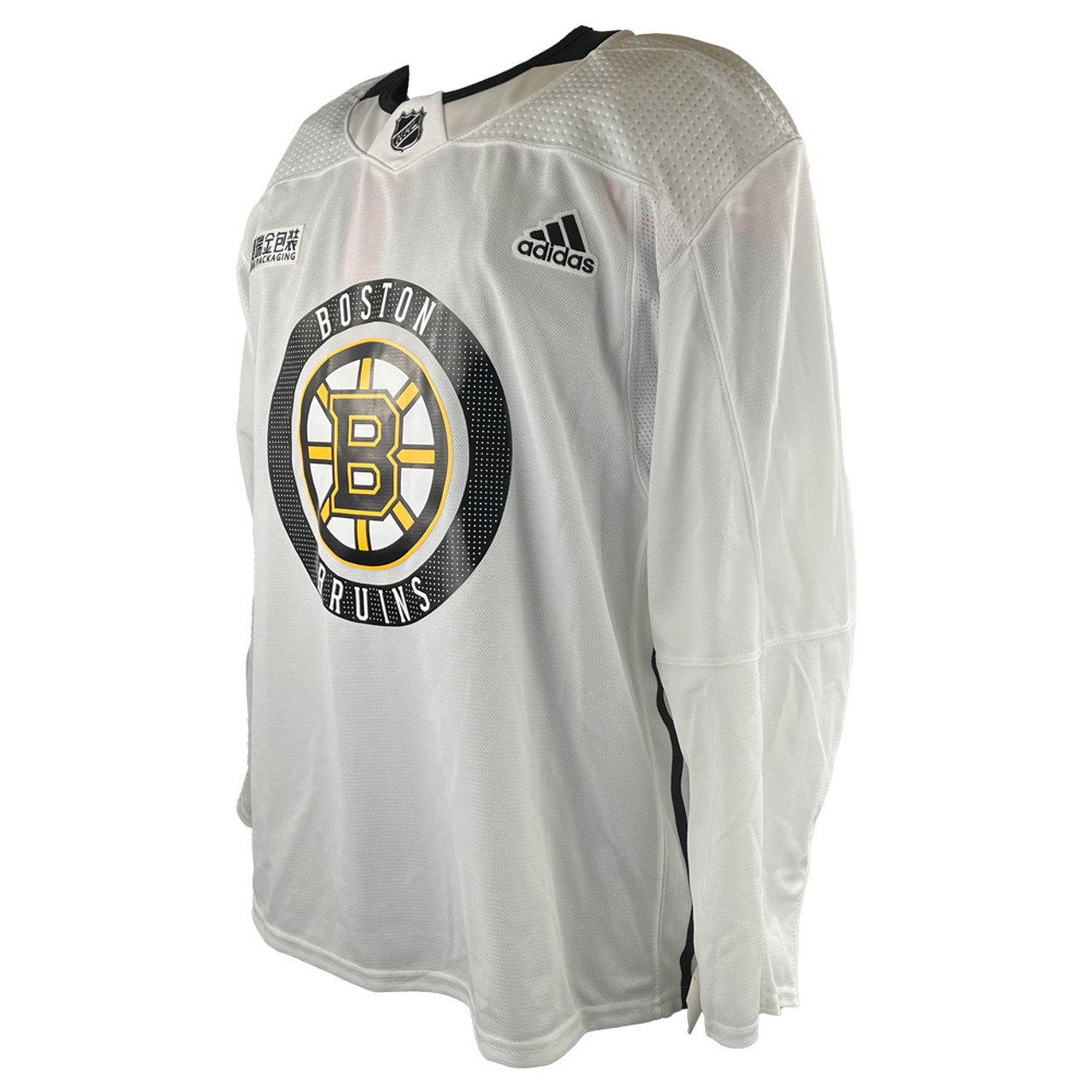 Bruins white sales practice jersey