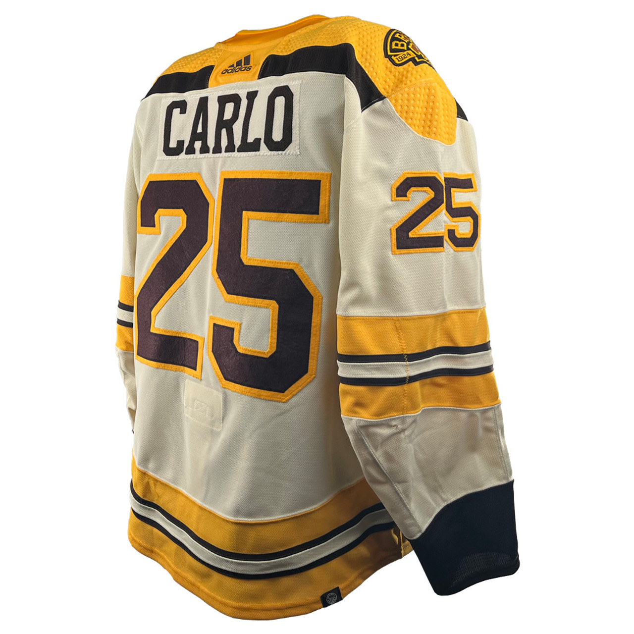 Adidas Boston Bruins No25 Brandon Carlo Black 1917-2017 100th Anniversary Stanley Cup Final Bound Stitched NHL Jersey