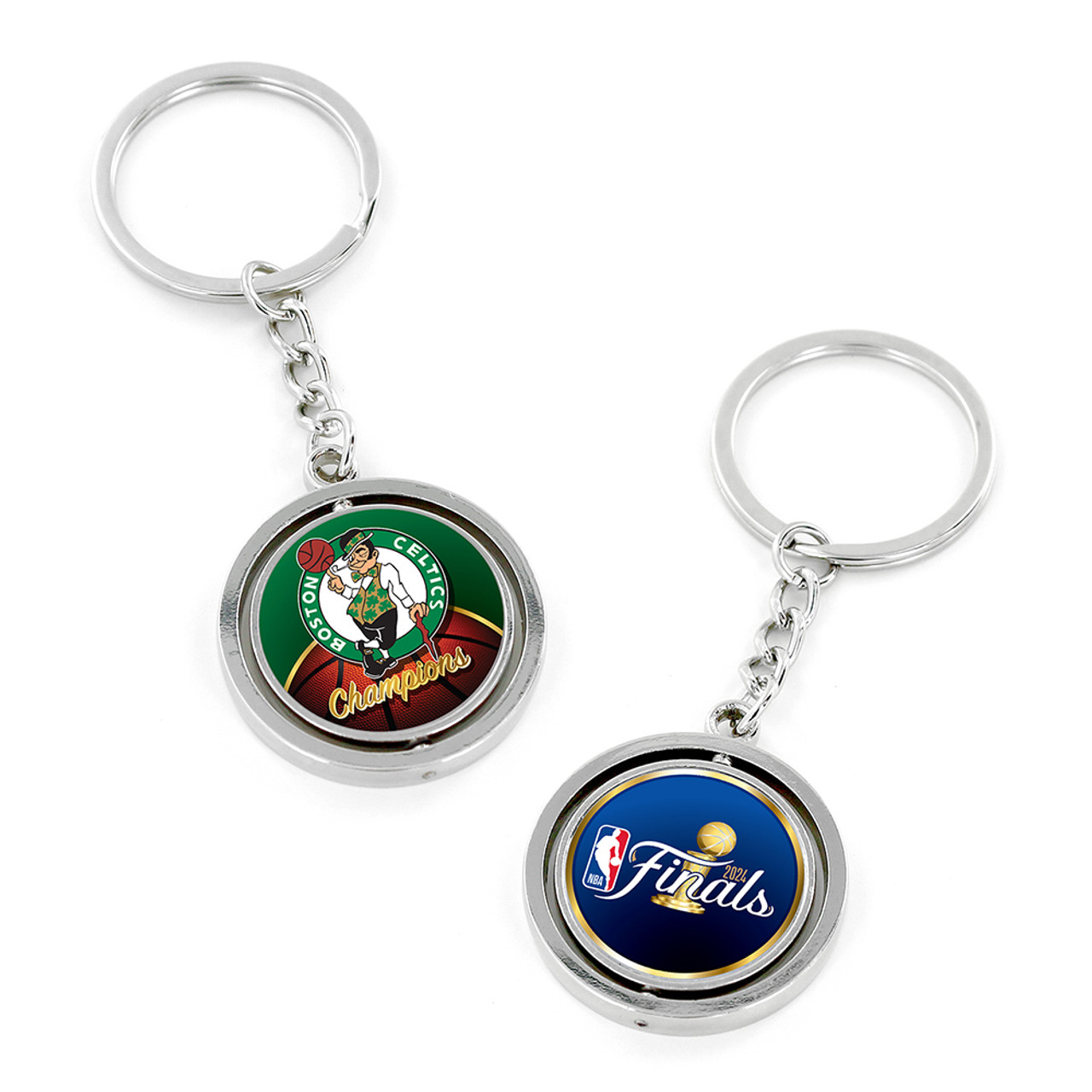 Celtics 2024 NBA Champions Spinning Keychain