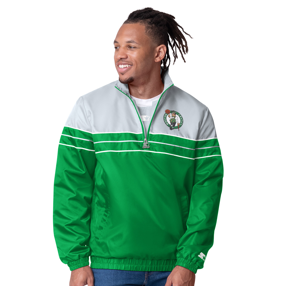 Celtics Starter Game Changer Half-Zip Jacket