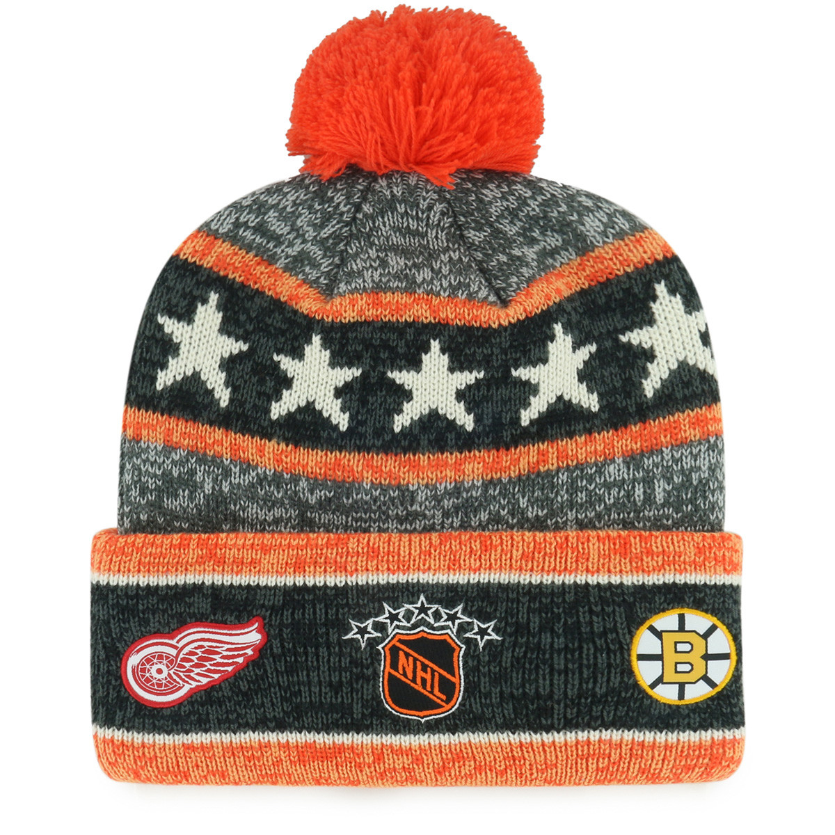Bruins '47 Original Six Blizzard Pom Knit Hat