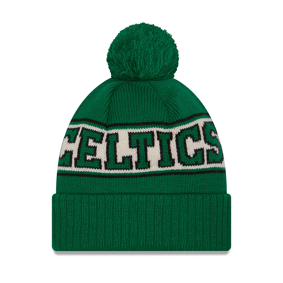 Celtics Preschool Retro Pom Cuff Green Knit Hat - Boston ProShop