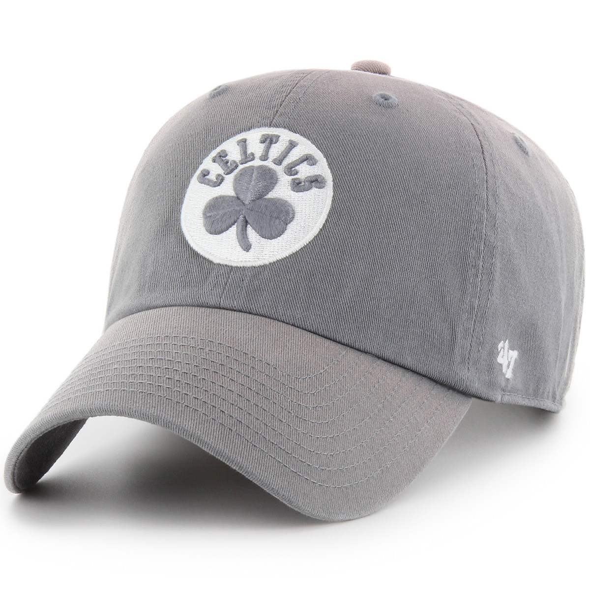 Celtics '47 Truro Gray Clean Up Cap - Boston ProShop