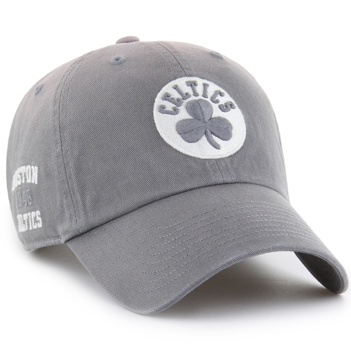 Celtics '47 Truro Gray Clean Up Cap - Boston ProShop