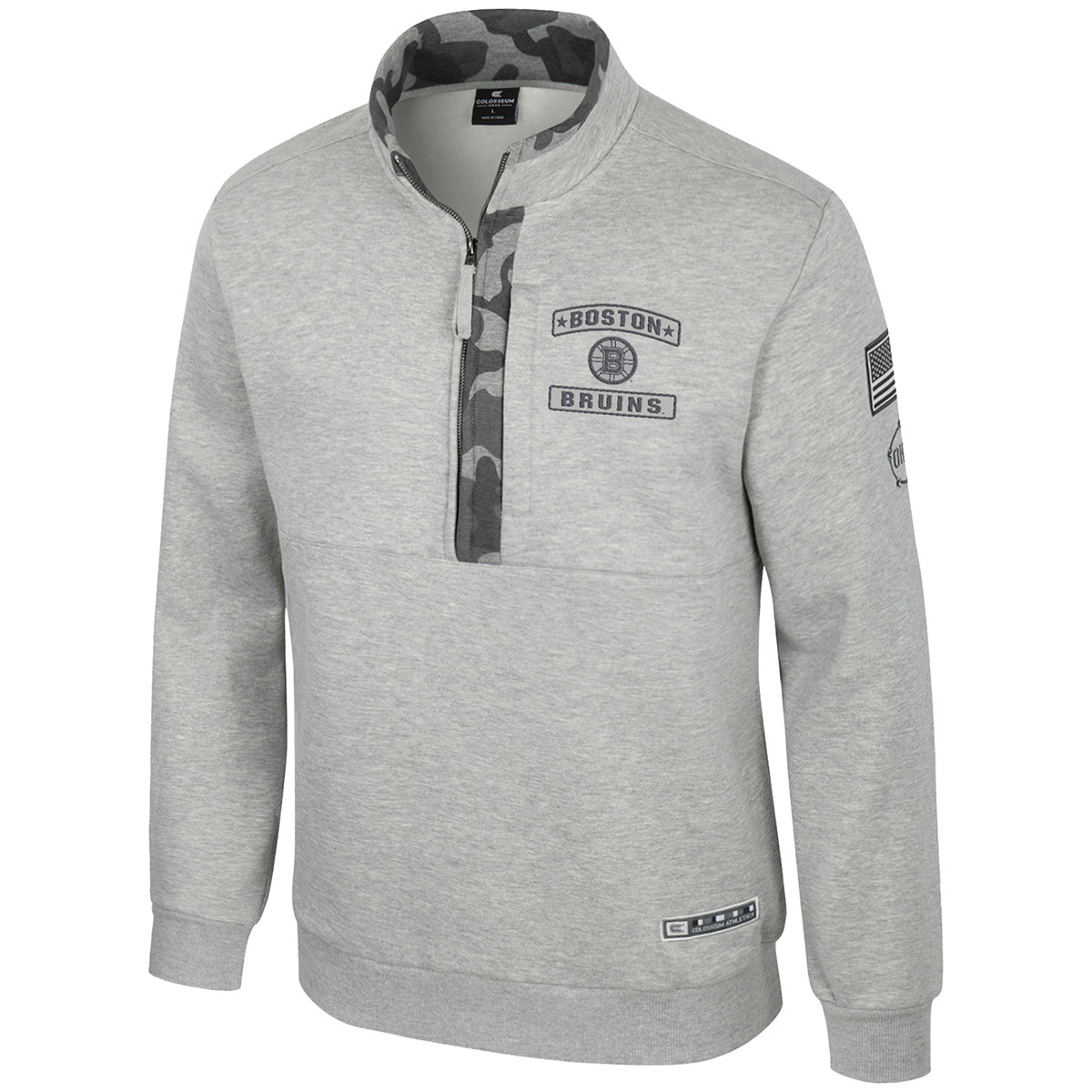 Oht Raglan Gray Bruins OHT OORAH Gray Quarter-Zip Pullover