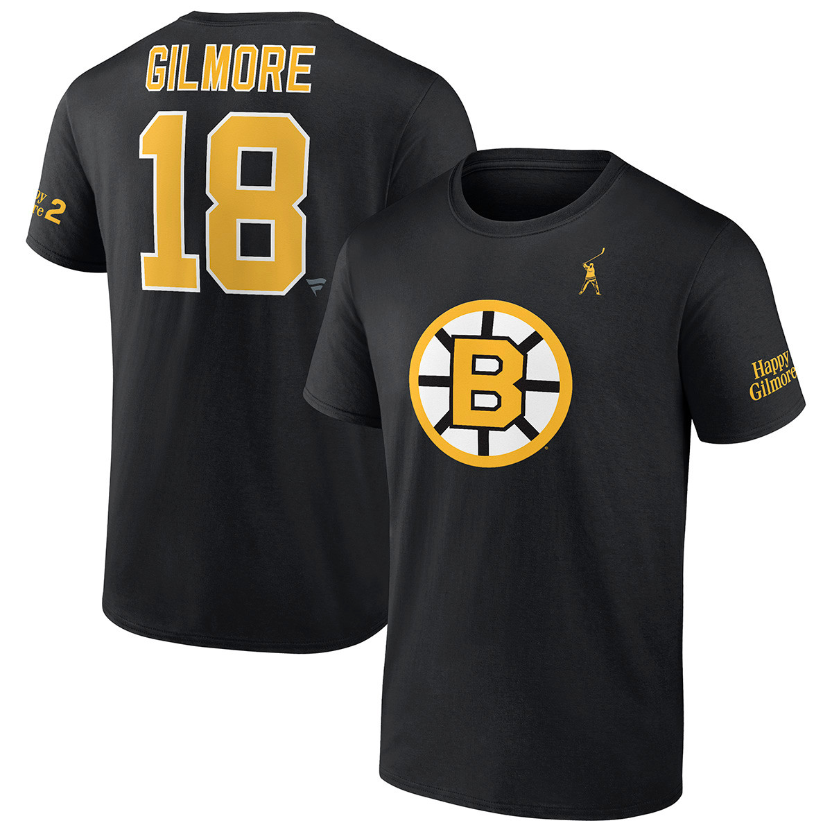 Bruins Happy Gilmore Name and Number Tee, EXCLUSIVE