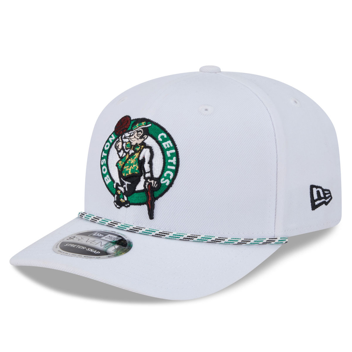 Celtics New Era 9Seventy Multi-Rope White Snapback Cap