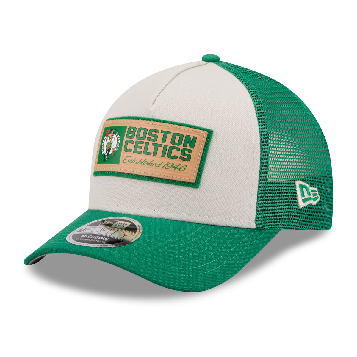 Celtics New Era 9Forty Text Green Cap