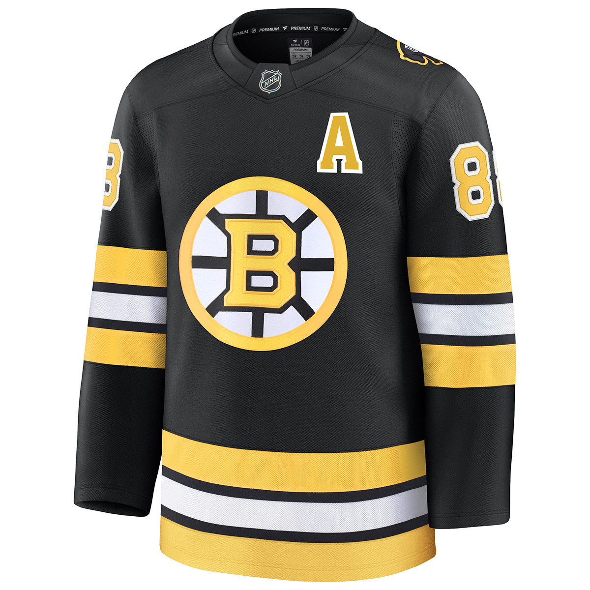 David Pastrnak Bruins Fanatics Premium Black Home Jersey