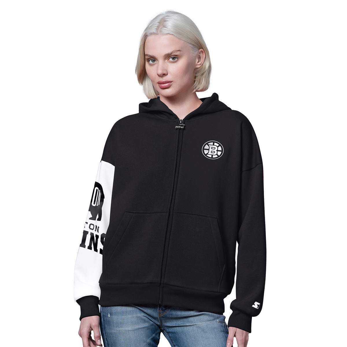 Bruins Ladies Starter 4th Down Full-Zip Hoodie