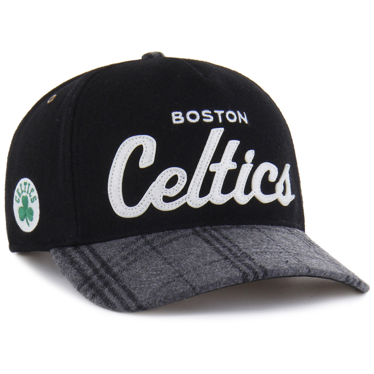 チャッピー　HARISTONE-ハリストン Celtics '47 Windowpane Black Hitch Cap