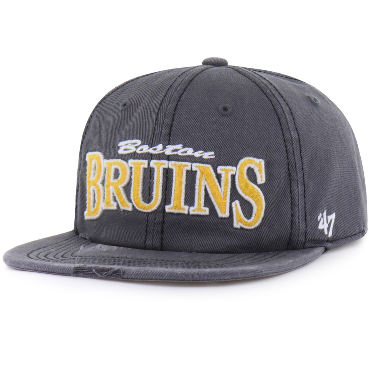 Bruins '47 Cragged Charcoal Captain Cap