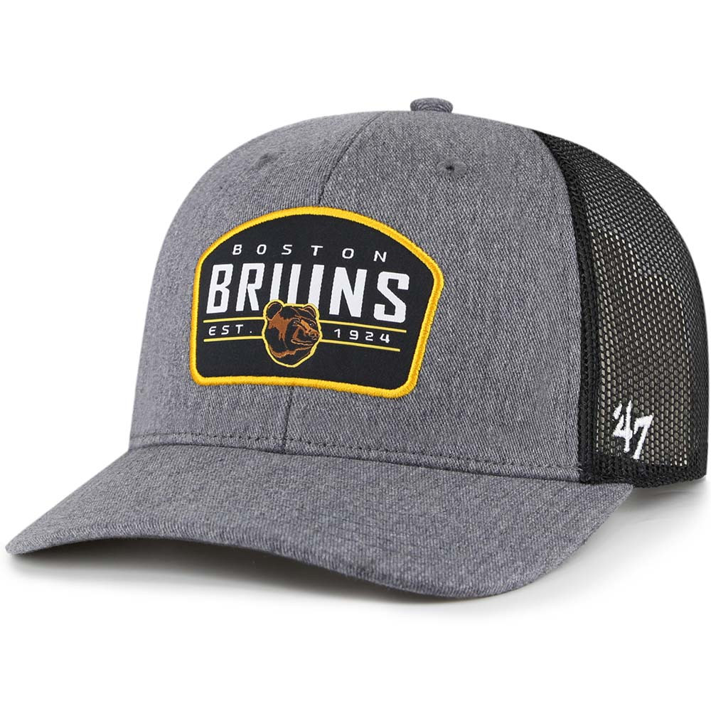 Bruins '47 Bear Slate Trucker Cap Boston ProShop