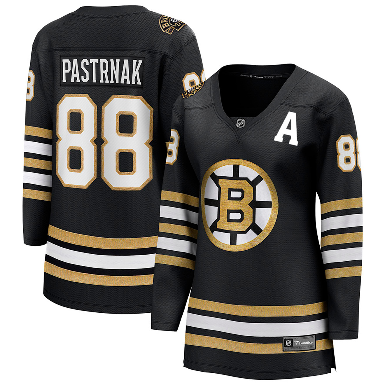 Pastrnak Ladies Centennial Fanatics Breakaway Home Jersey