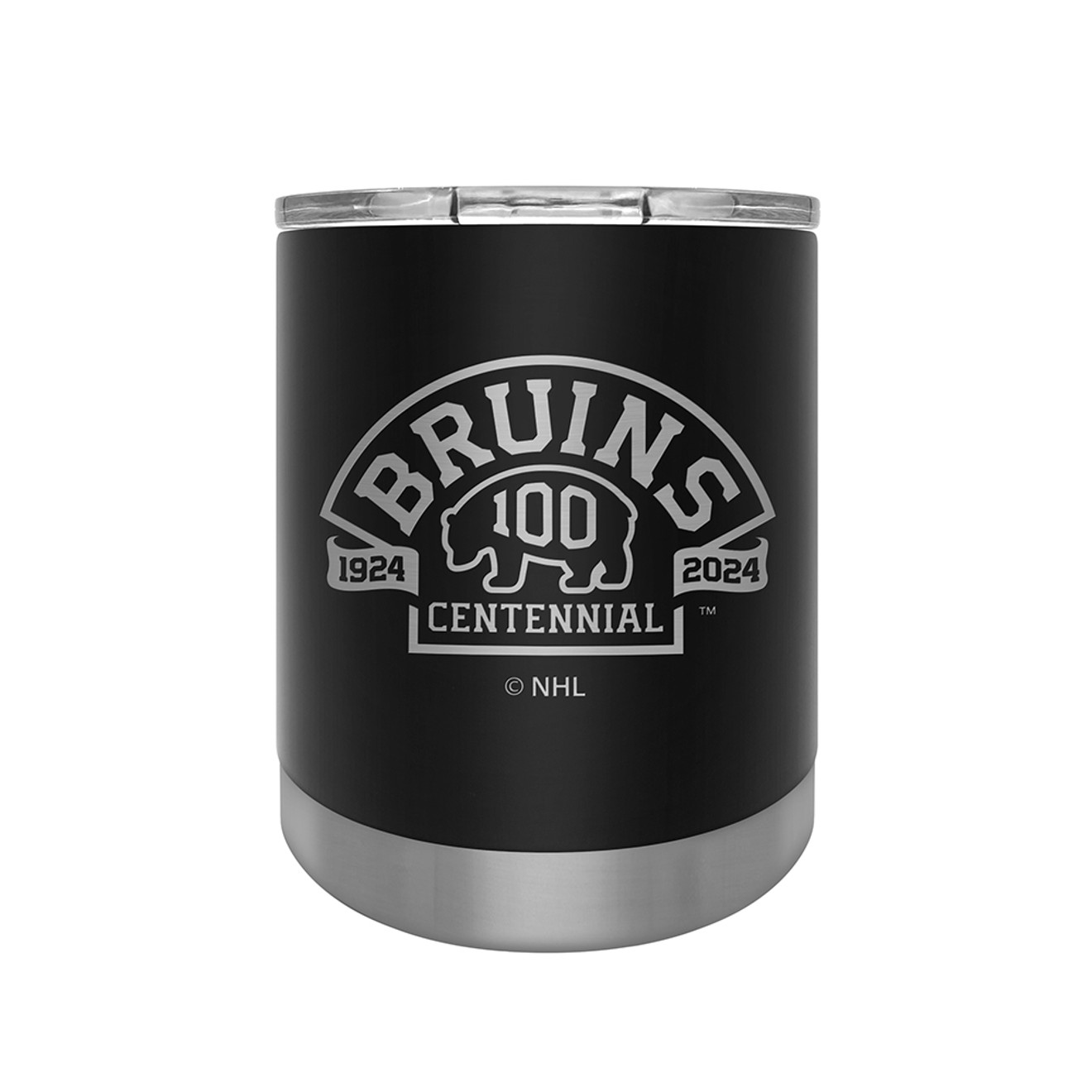 Bruins Centennial Logo Black Can Cooler