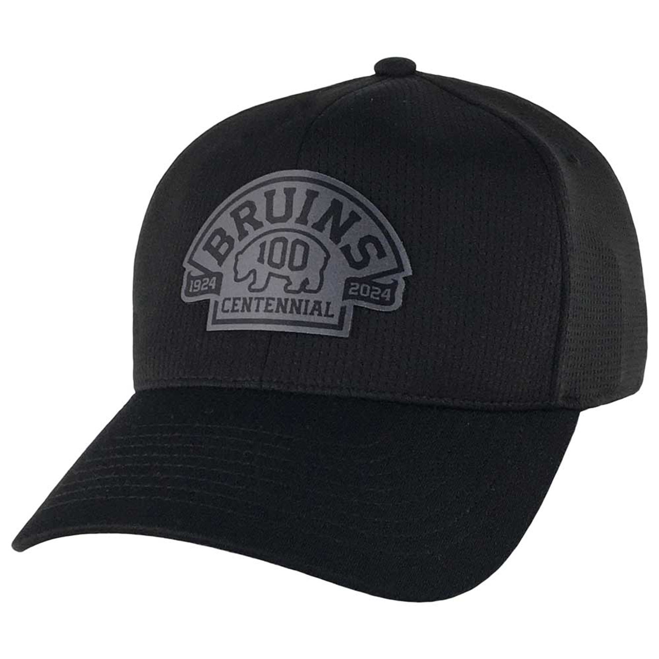 Bruins Centennial Tonal Logo Zephyr Black Cap