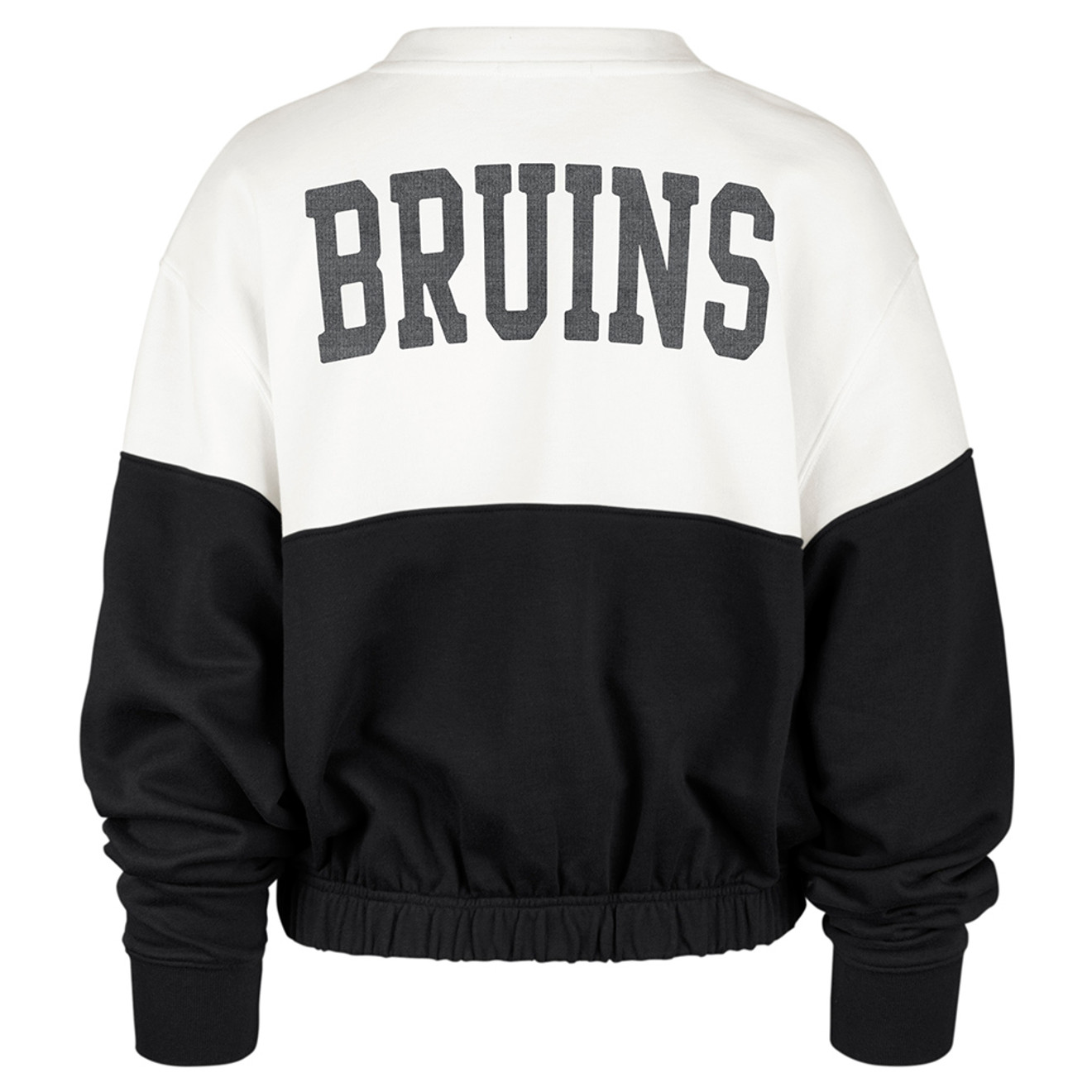 Boston Bruins 47 Brand Women Jet Black Scoop Neck Scrum T-Shirt (XL)