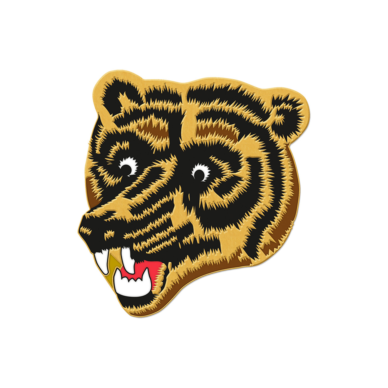 Bruins Bear Head Logo Lapel Pin