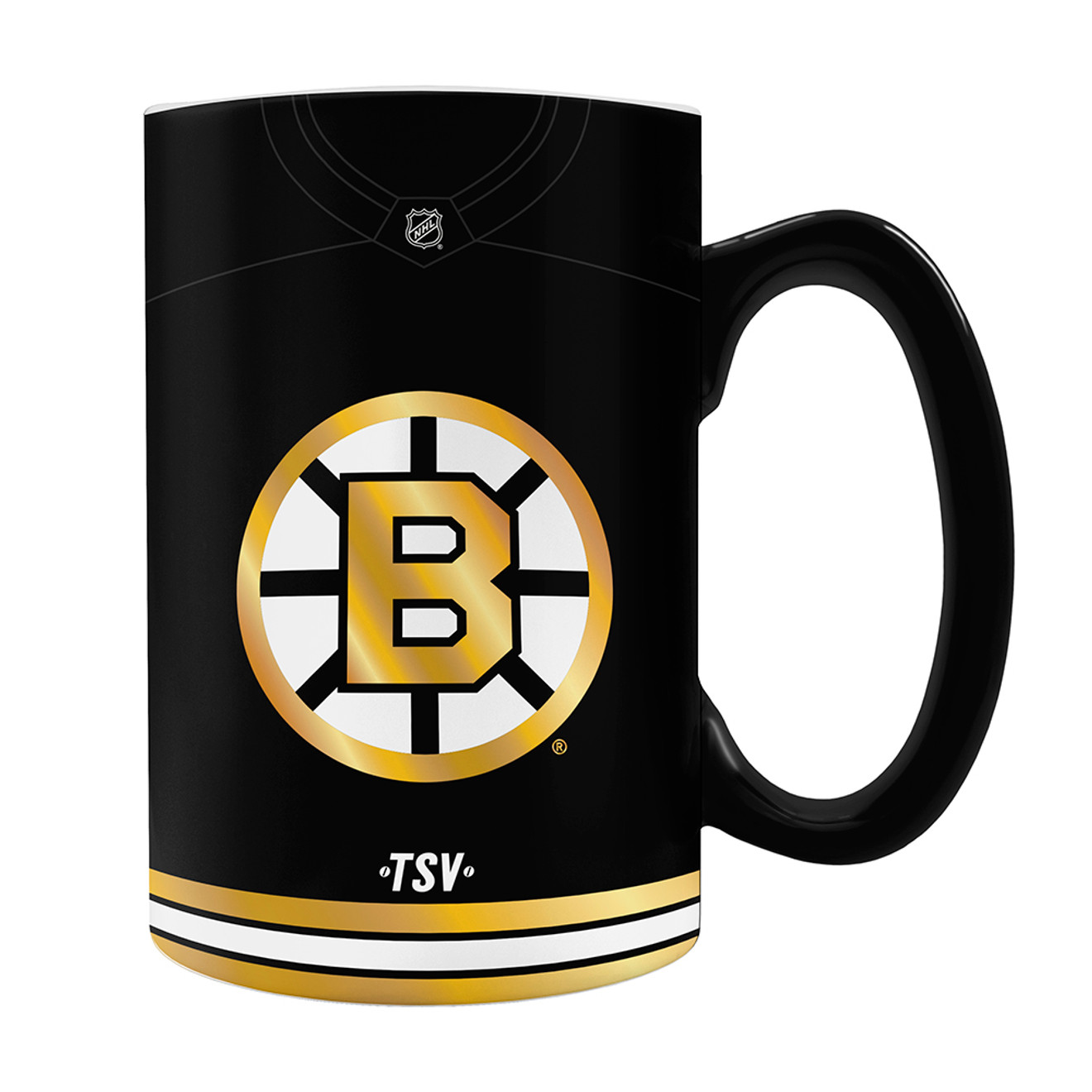 Bruins Centennial Home Jersey Sculpted 20oz Coffee Mug | Boston ProShop
