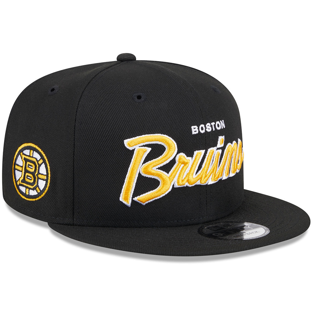 Hat Cap Boston Bruins Snapback Hat Bruins Script 9FIFTY Black - Main Image