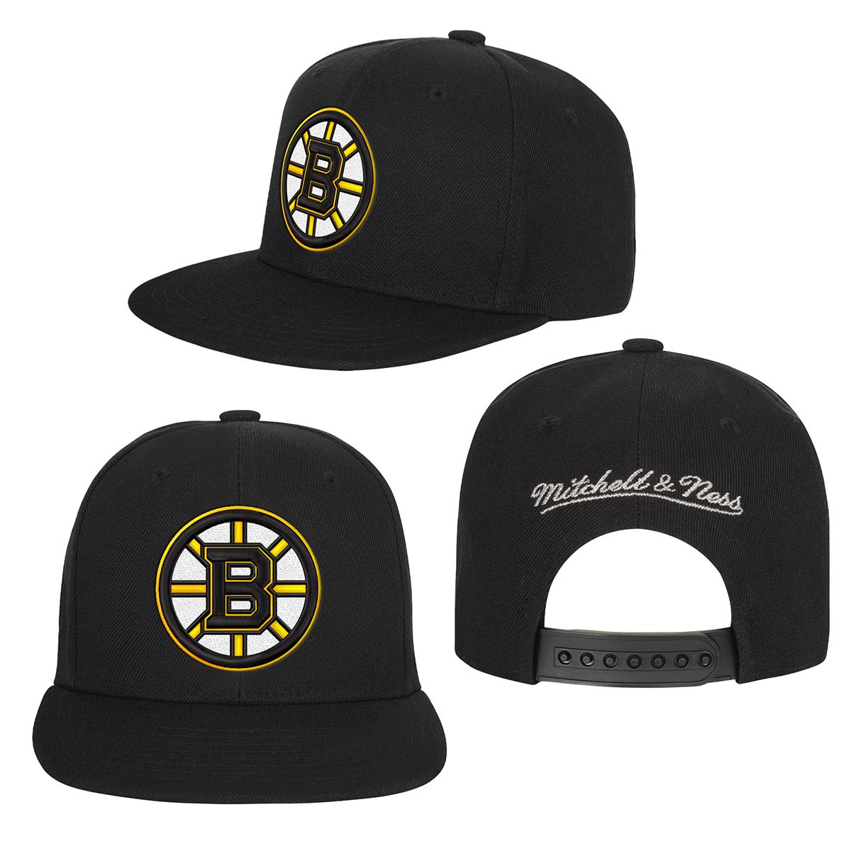 Mitchell & Ness Boston Bruins NHL トリプルアップ スナップバック 