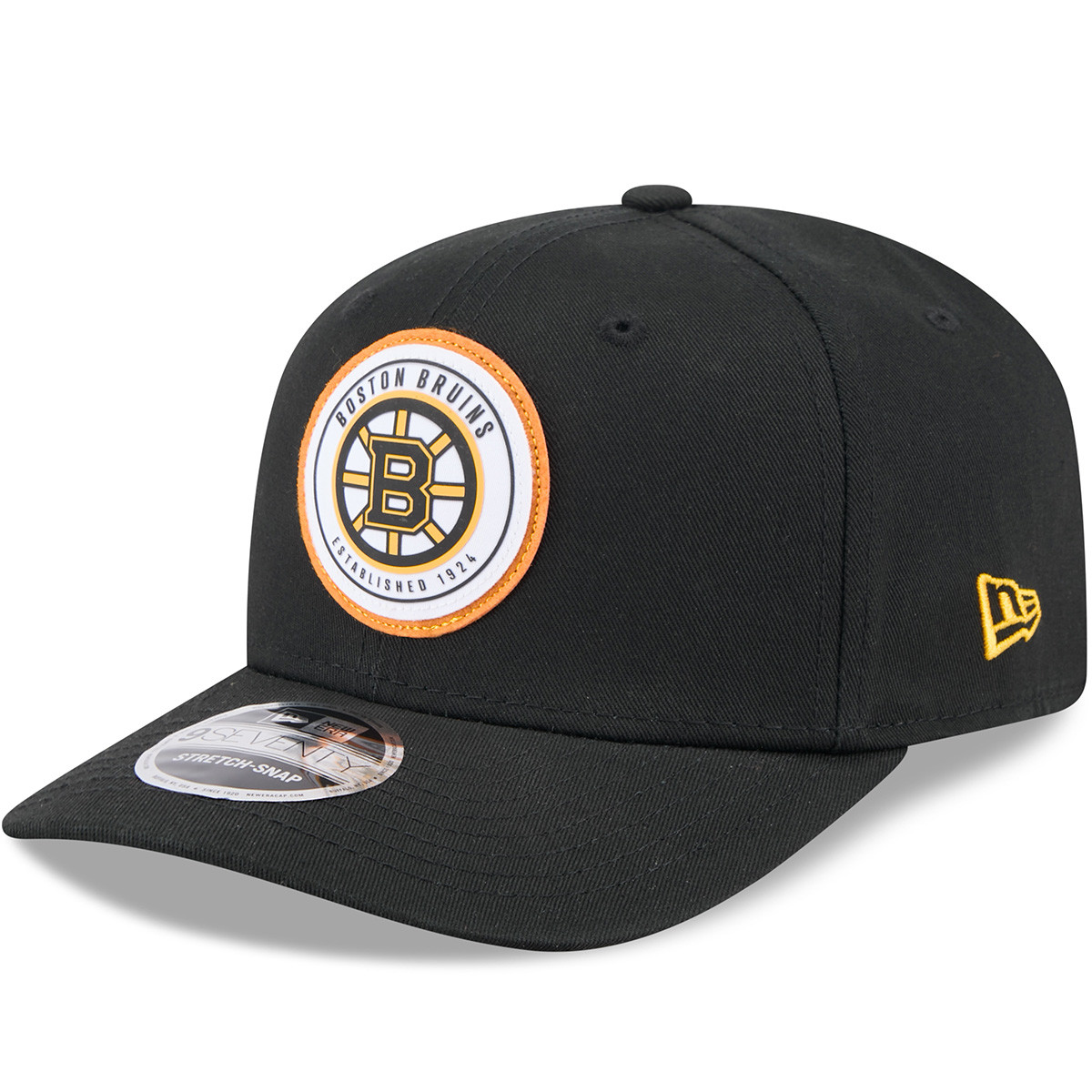 Bruins New Era 9SEVENTY Circle Patch Black SnapBack Cap Boston - Main Image