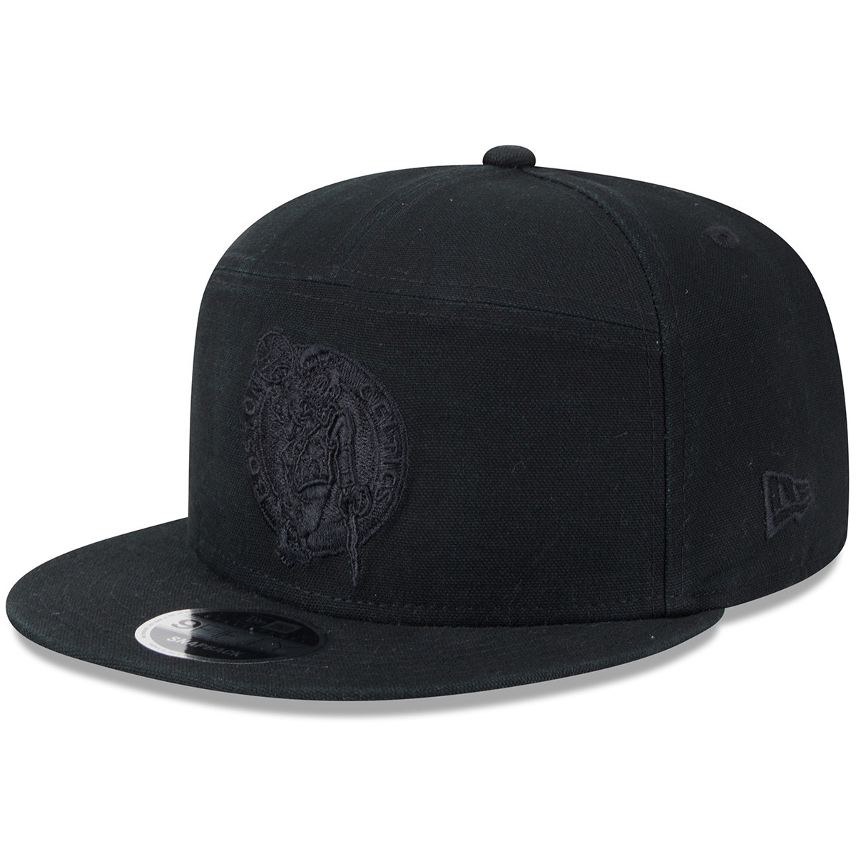 Celtics New Era 9FIFTY Cotton Canvas Black SnapBack Cap - Boston