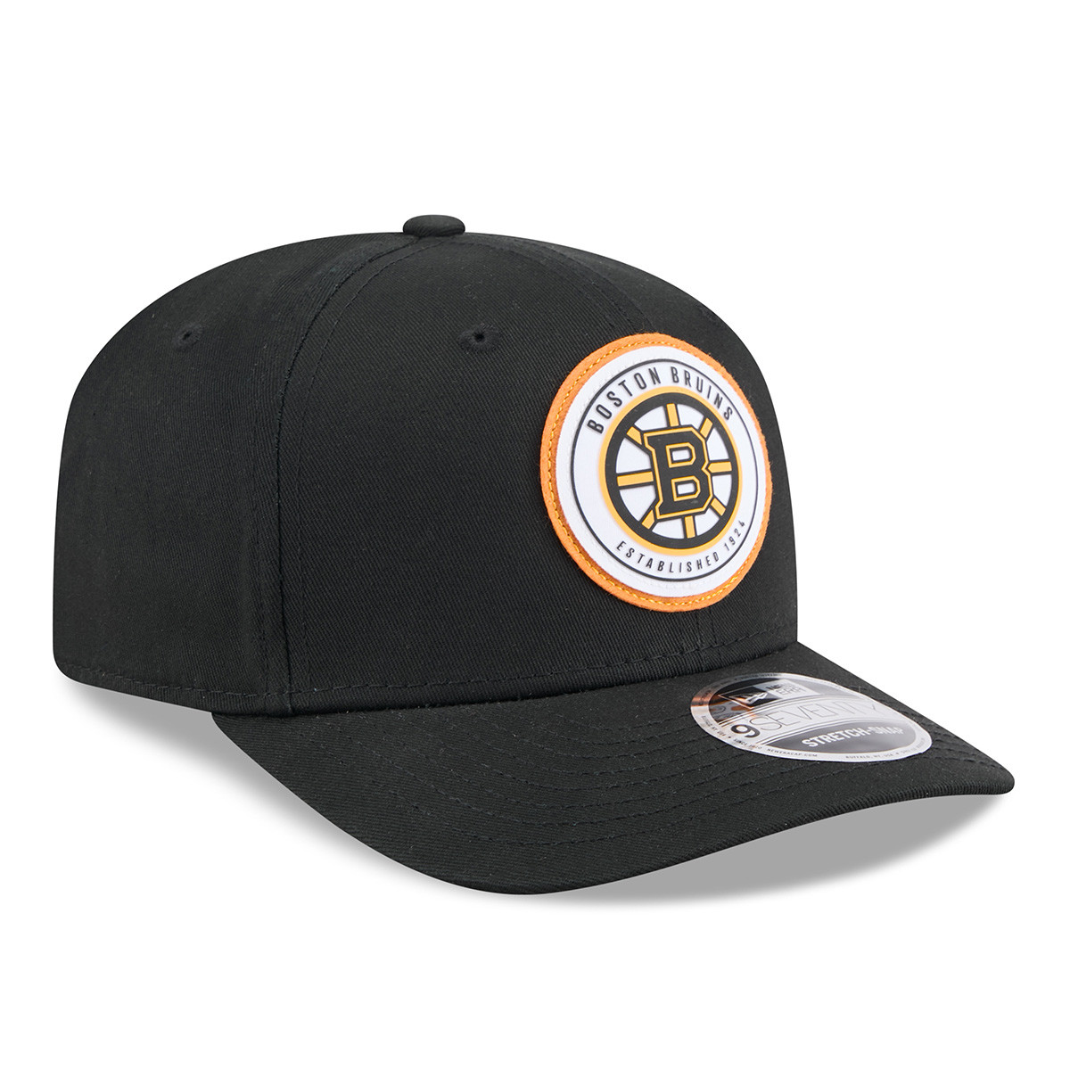 Bruins Youth New Era 9SEVENTY Circle Patch Black SnapBack 