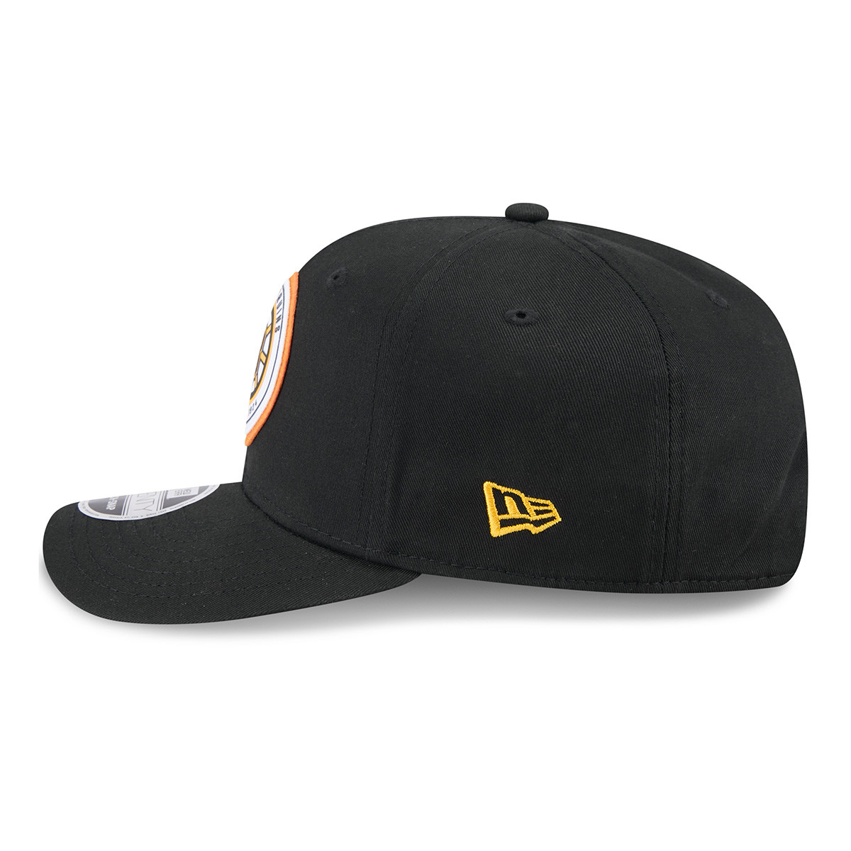 Bruins Youth New Era 9SEVENTY Circle Patch Black SnapBack Cap