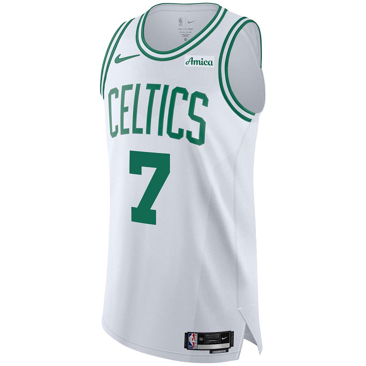 Jaylen Brown Nike Association Authentic Jersey w/Amica Patch
